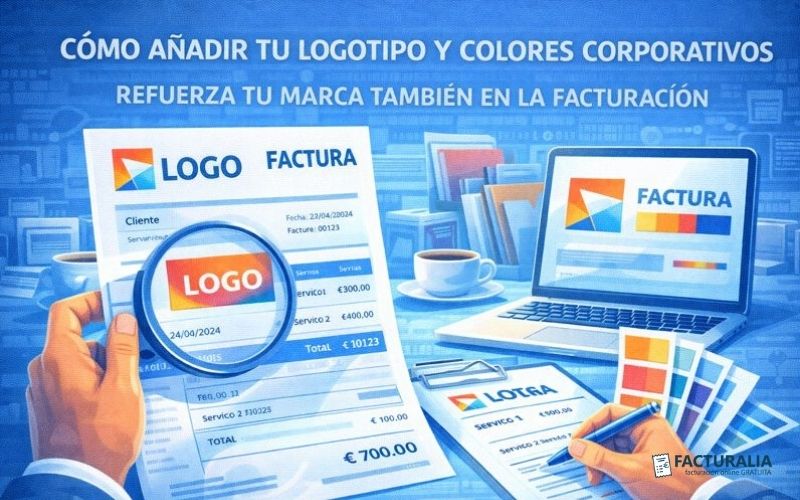 Cómo añadir tu logotipo y colores corporativos a la factura