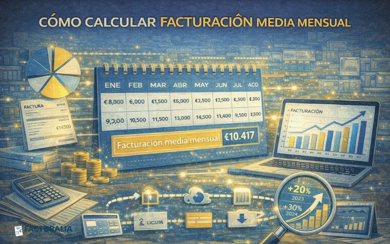 CCómo calcular facturación media mensual: método práctico para analizar la estabilidad y el crecimiento de tu negocio Cómo calcular facturación media mensual: método práctico