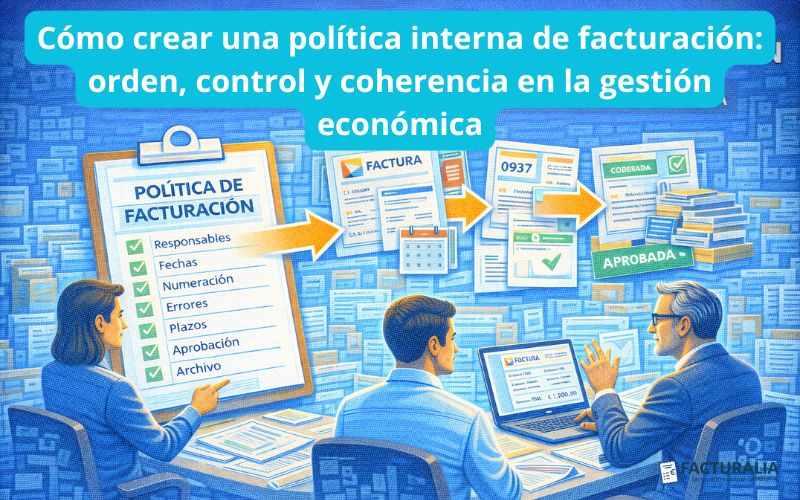 Cómo crear una política interna de facturación: orden, control y coherencia en la gestión económica Cómo crear una política interna de facturación