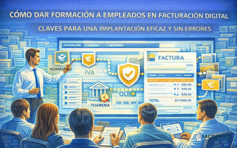 Cómo dar formación a empleados en facturación digital: claves para una implantación eficaz y sin errores Cómo dar formación a empleados en facturación digital