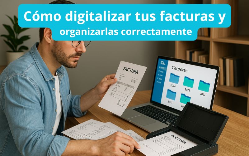digitalizar tus facturas y organizarlas
