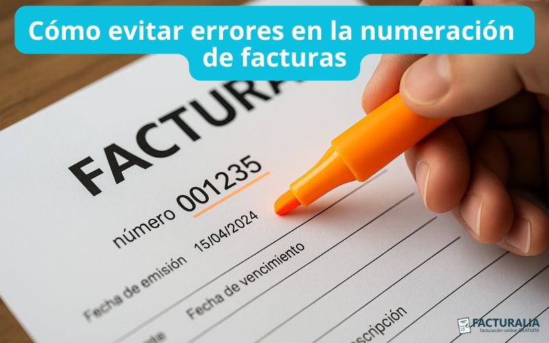 Evitar errores en la numeración de facturas