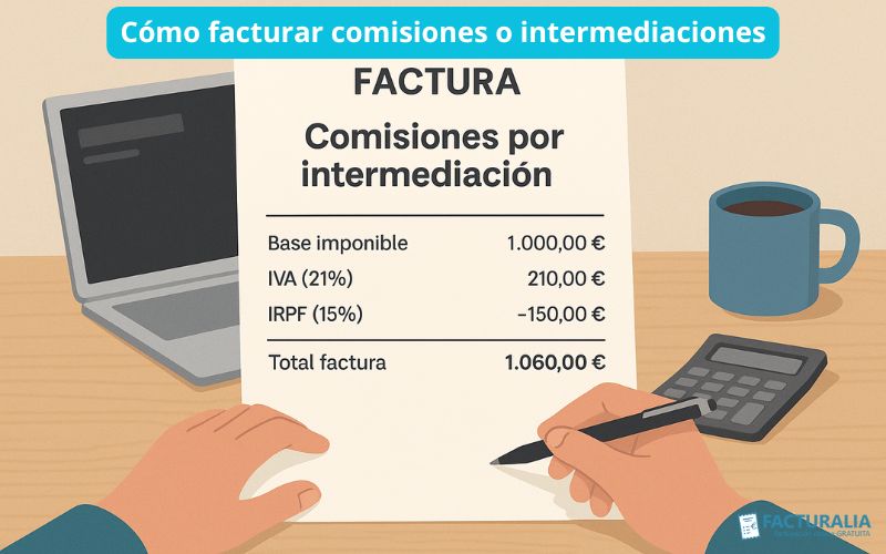 Cómo facturar comisiones o intermediaciones Facturar comisiones o intermediaciones