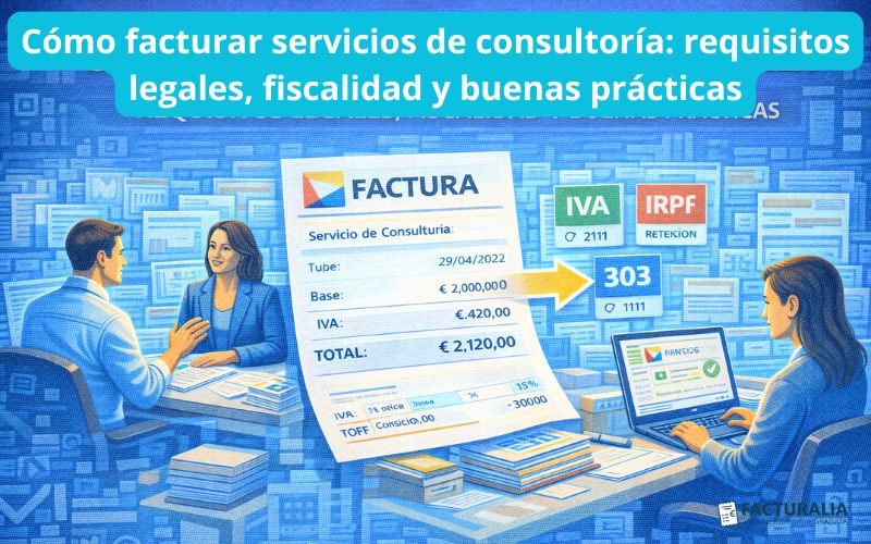 Cómo facturar servicios de consultoría: requisitos legales, fiscalidad y buenas prácticas Cómo facturar servicios de consultoría