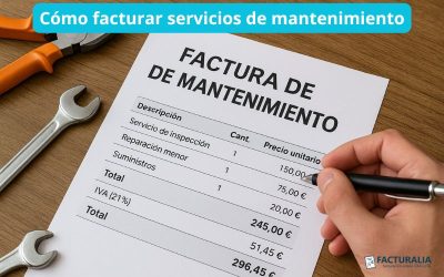 Cómo facturar servicios de mantenimiento