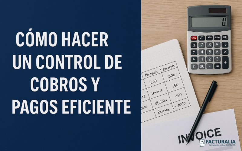 Hacer un control de cobros y pagos eficiente