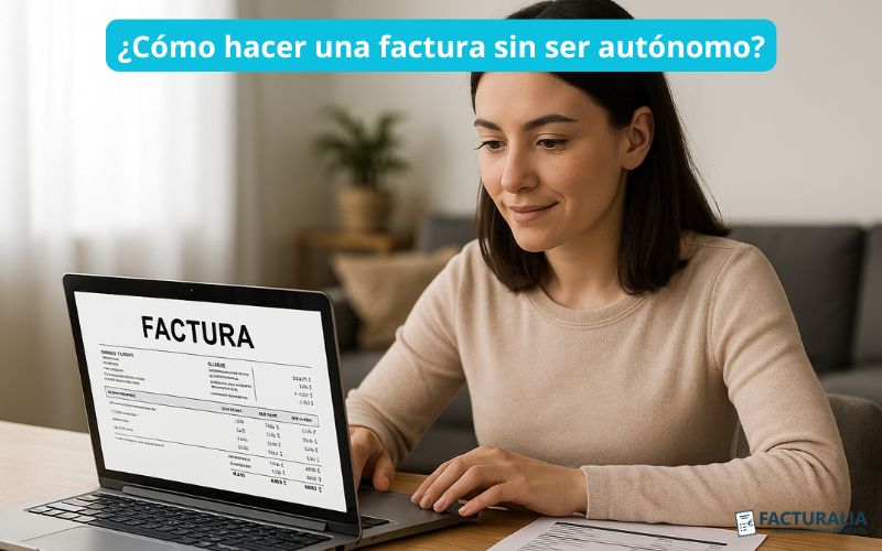 Hacer una factura sin ser autónomo