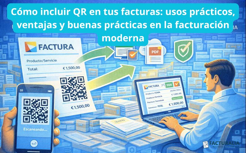 Cómo incluir QR en tus facturas: usos prácticos, ventajas y buenas prácticas en la facturación moderna Cómo incluir QR en tus facturas