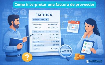Cómo interpretar una factura de proveedor