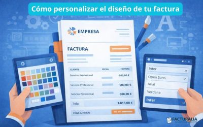 Cómo personalizar el diseño de tu factura