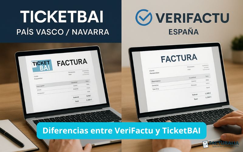 Diferencias entre VeriFactu y TicketBAI, los nuevos sistemas de control digital Diferencias entre VeriFactu y TicketBAI