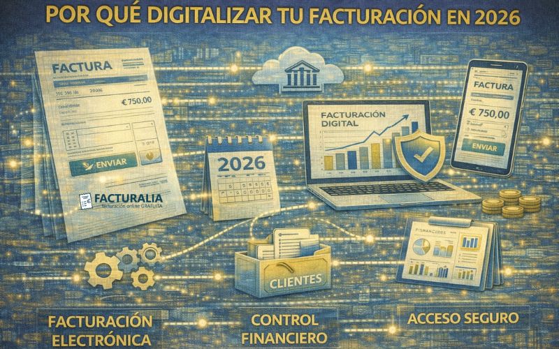 Por qué digitalizar tu facturación en 2026: ventajas estratégicas para empresas y autónomos en la nueva era fiscal Por qué digitalizar tu facturación en 2026