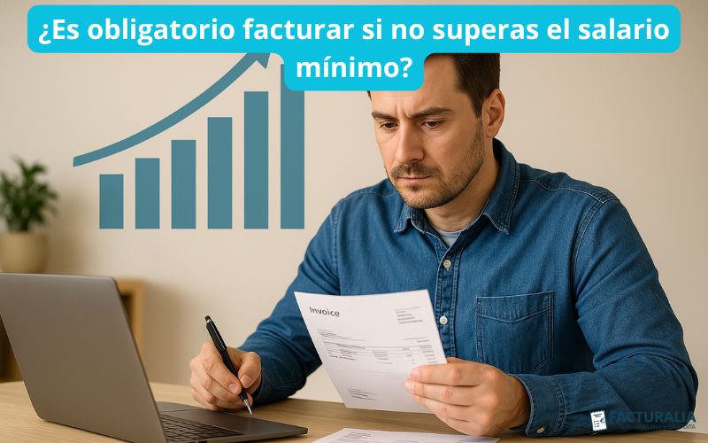 ¿Es obligatorio facturar si no superas el salario mínimo?