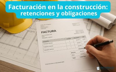 Facturación en la construcción: retenciones y obligaciones