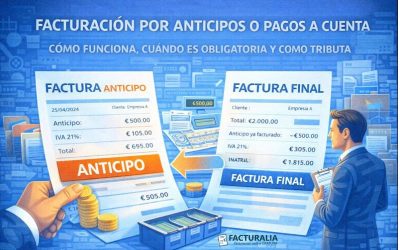 Facturación por anticipos o pagos a cuenta: cómo funciona, cuándo es obligatoria y cómo tributa