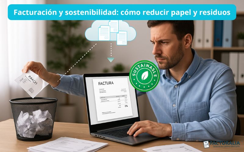 Facturación y sostenibilidad: cómo reducir papel y residuos Facturación y sostenibilidad