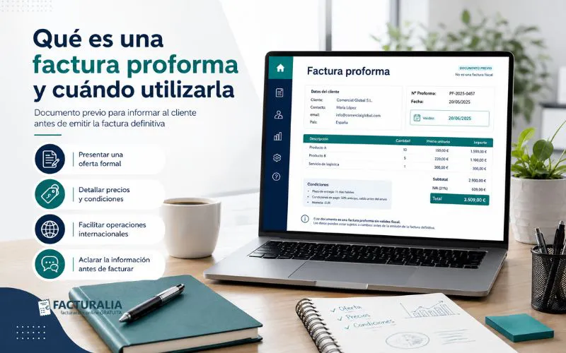 Facturalia (1) factura proforma cuándo usarla