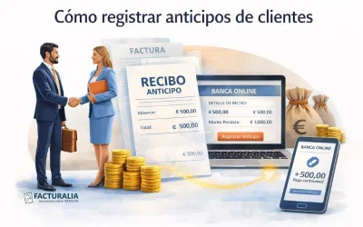 Cómo registrar anticipos de clientes