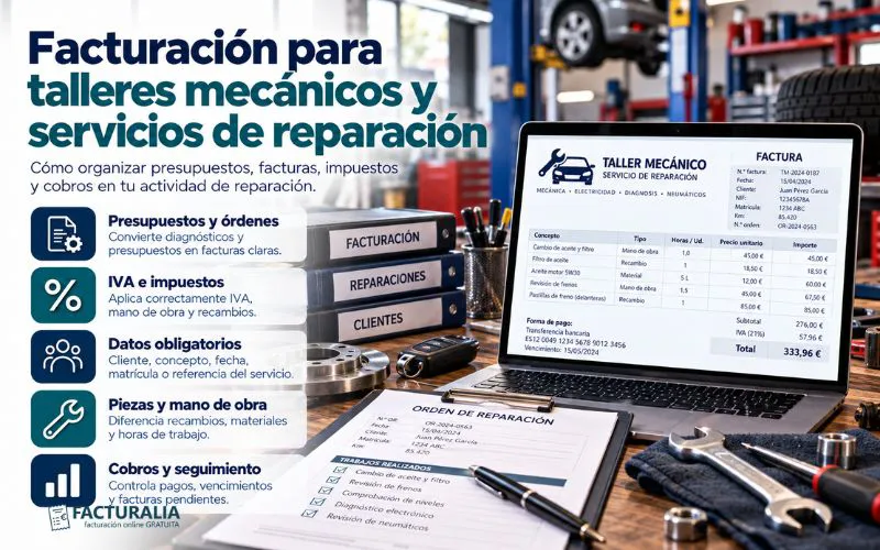facturación talleres mecánicos