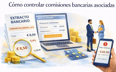 Cómo controlar comisiones bancarias asociadas