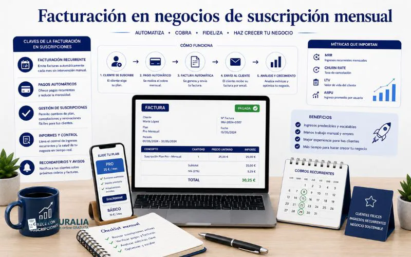 Facturalia negocio suscripción facturación