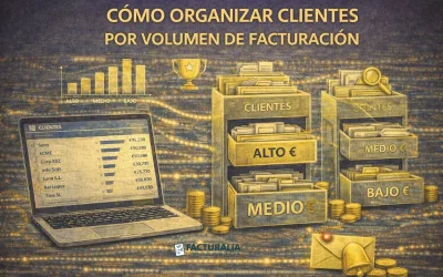 Cómo organizar clientes por volumen de facturación
