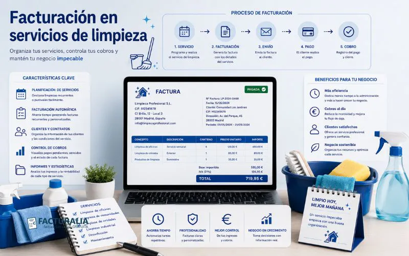 Facturalia Facturación servicios de limpieza