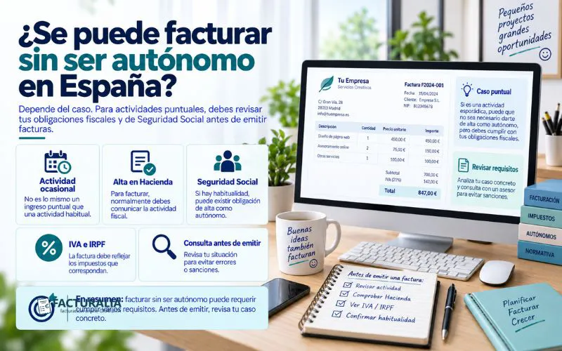 facturar sin ser autónomo