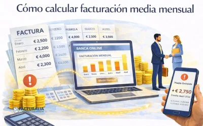 Cómo calcular facturación media mensual