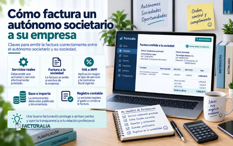 facturación autónomo societario