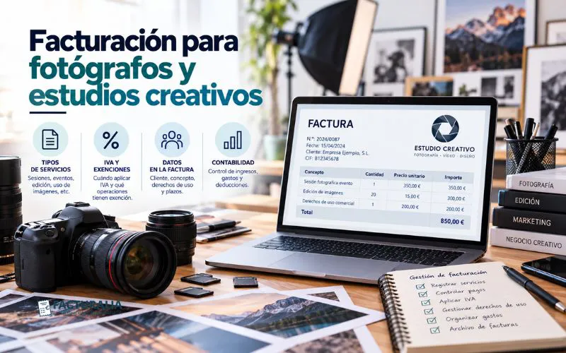 facturación para fotógrafos