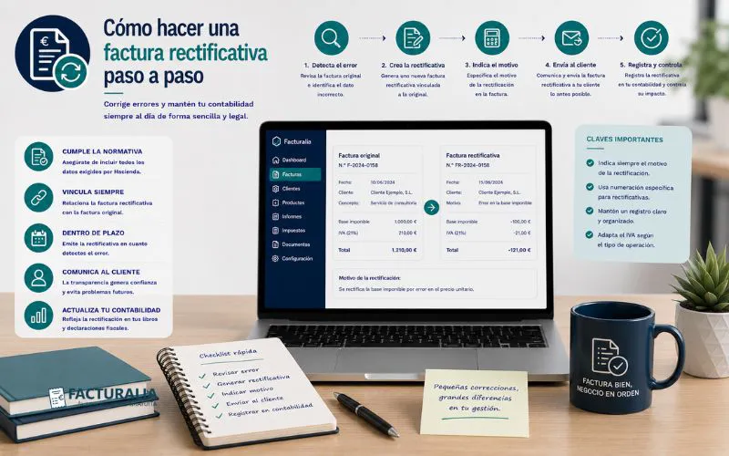 Facturalia cómo hacer factura rectificativa