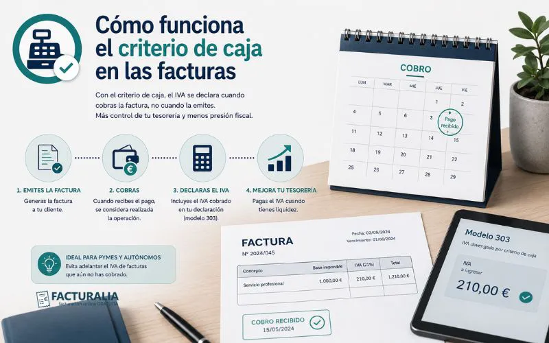 Facturalia criterio de caja facturas