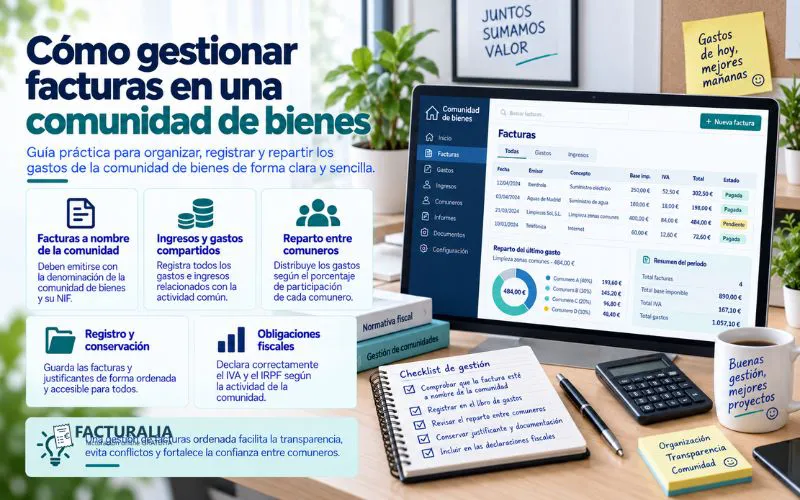 facturación comunidad de bienes