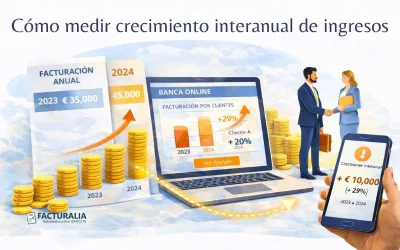 Cómo medir crecimiento interanual de ingresos