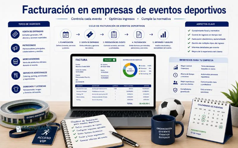 facturación eventos deportivos