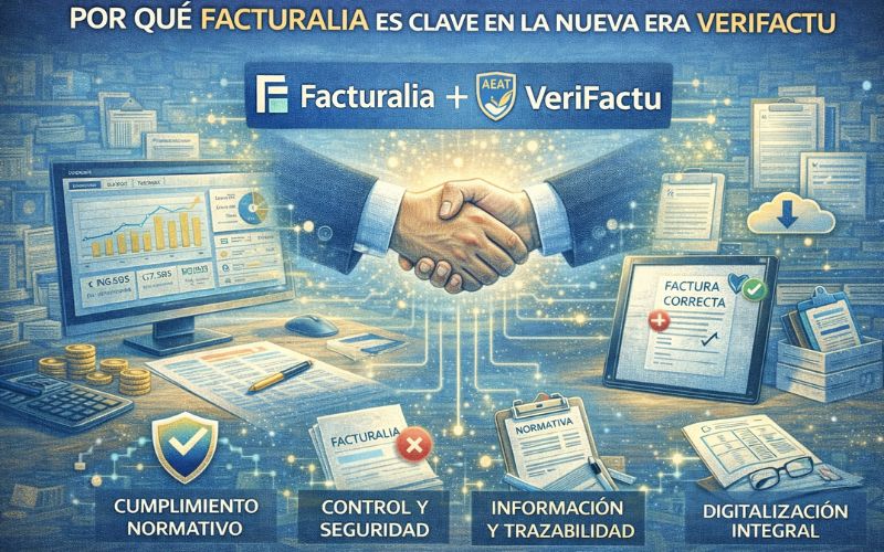 Por qué Facturalia es clave en la nueva era VeriFactu: adaptación, control y cumplimiento en la facturación digital Por qué Facturalia es clave en la nueva era VeriFactu