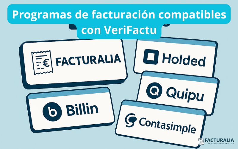 Programas de facturación compatibles con VeriFactu