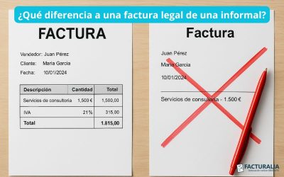 ¿Qué diferencia a una factura legal de una informal?