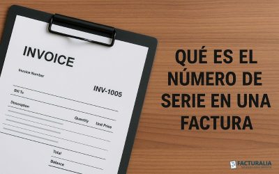 Qué es el número de serie en una factura