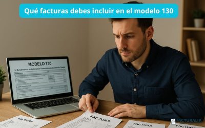 Qué facturas debes incluir en el modelo 130