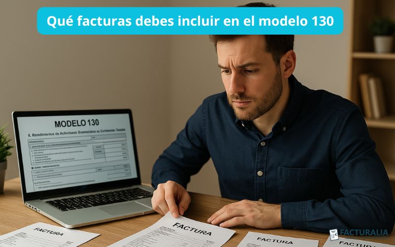 Qué facturas debes incluir en el modelo 130 Facturas incluir en el modelo 130