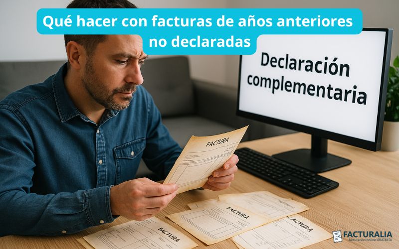 Qué hacer con facturas no declaradas