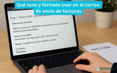 Qué tono y formato usar en el correo de envío de facturas