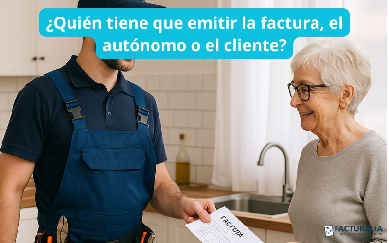 ¿Quién tiene que emitir la factura?