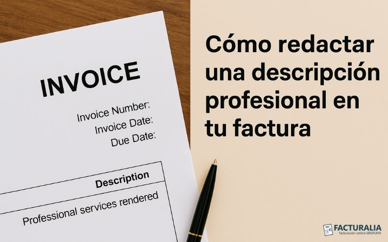 Cómo redactar una descripción profesional en tu factura redactar una descripción profesional en tu factura